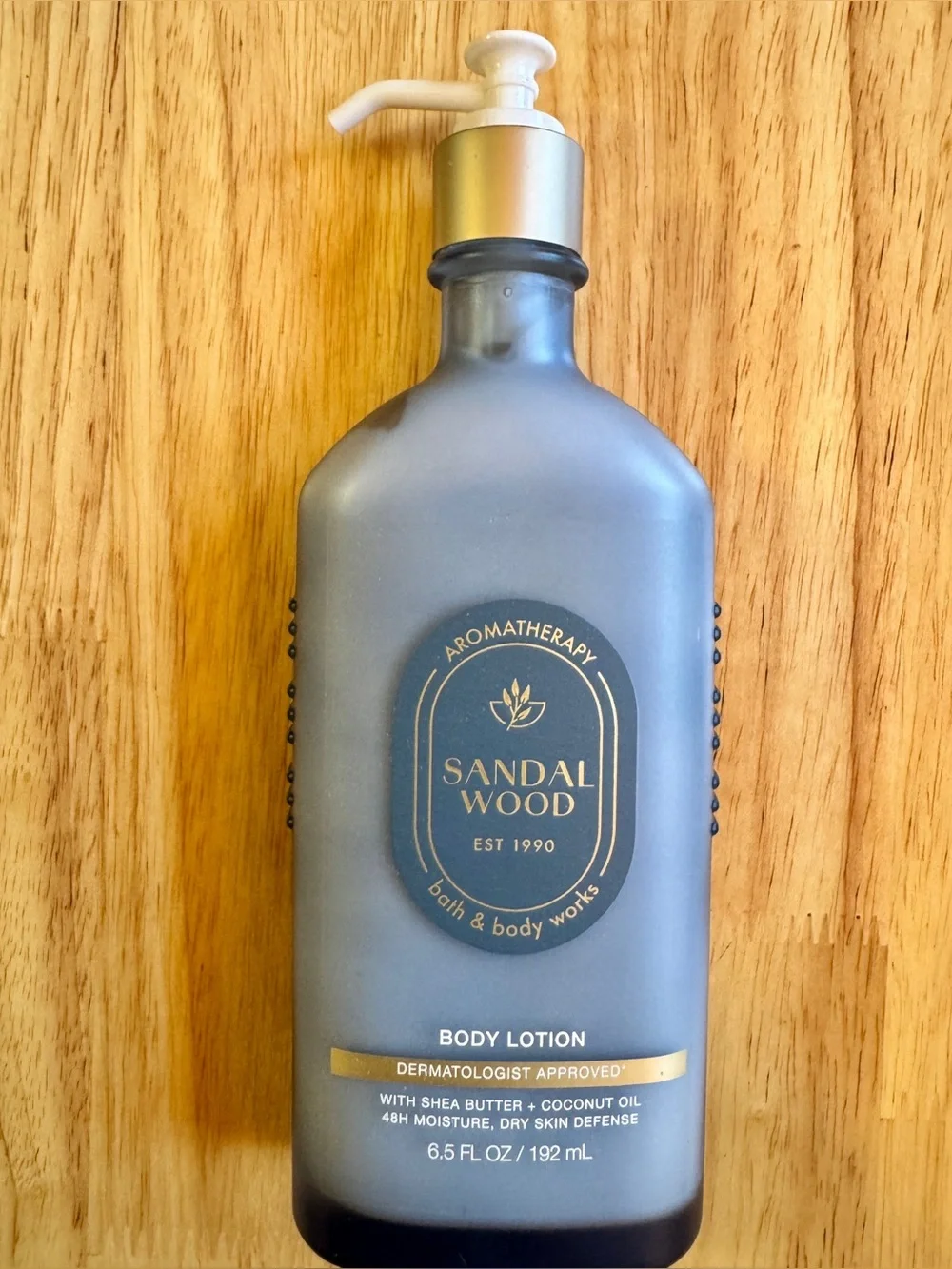 Bath & Body Works Sandalwood Body Lotion - Blue Gray Bottle